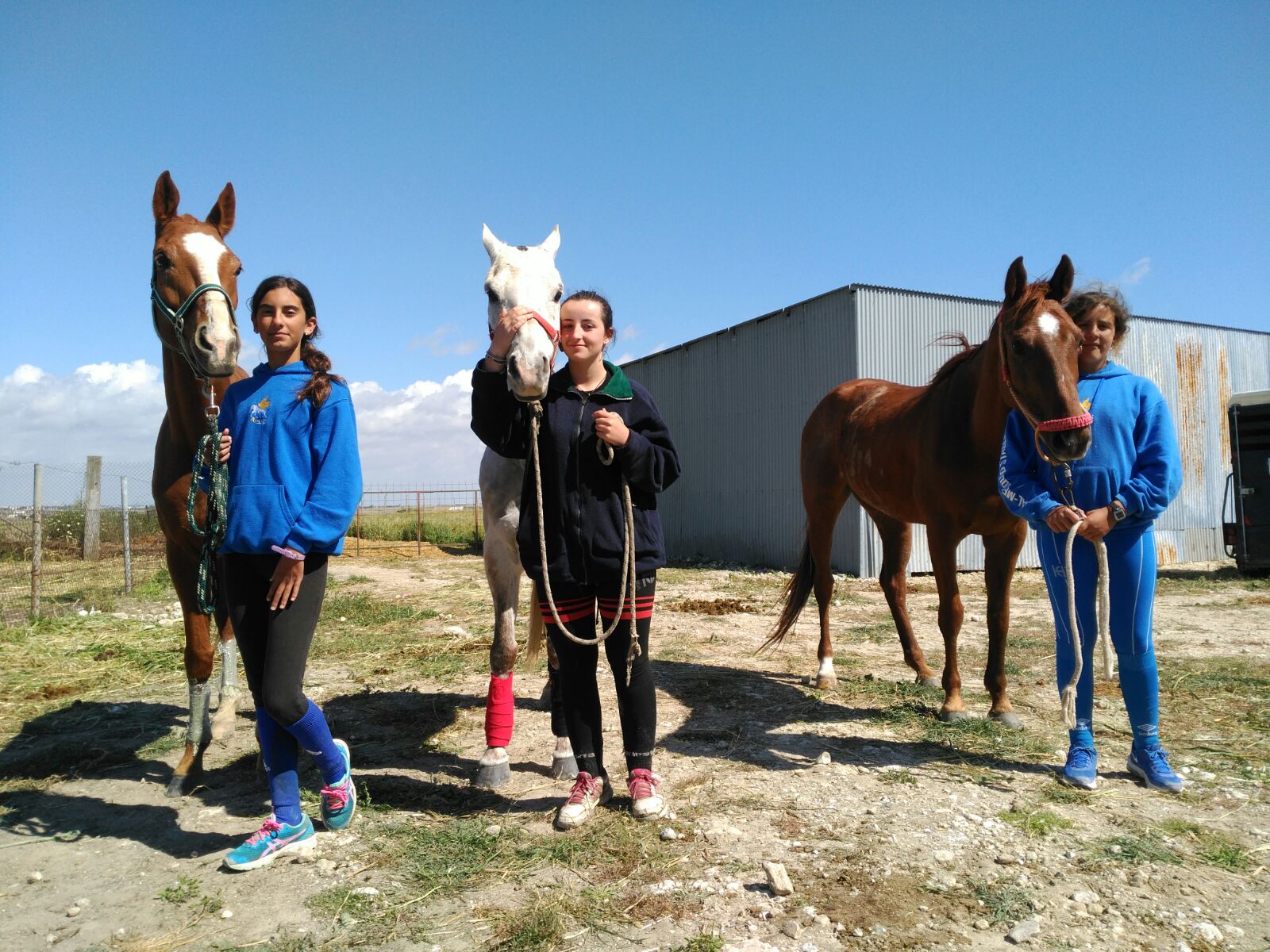 Susana Harana, María Rodríguez y Marta Monge